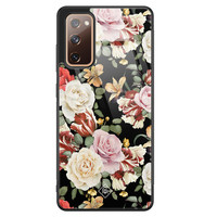 Casimoda Samsung Galaxy S20 FE glazen hardcase - Flowerpower