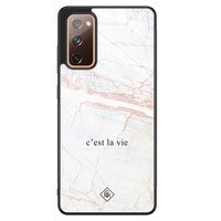 Casimoda Samsung Galaxy S20 FE glazen hardcase - C'est la vie