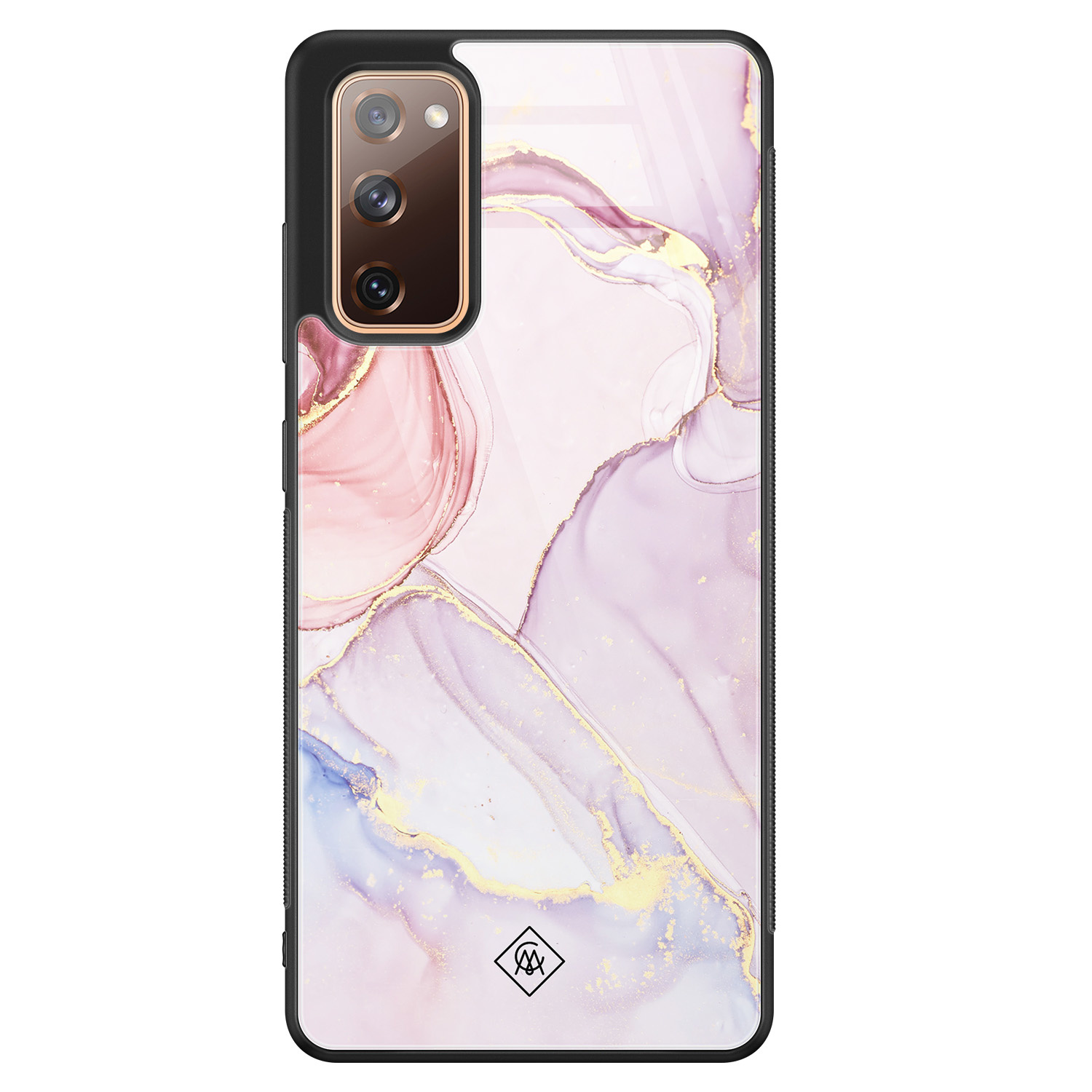 Samsung Galaxy S20 FE glazen hardcase Purple sky