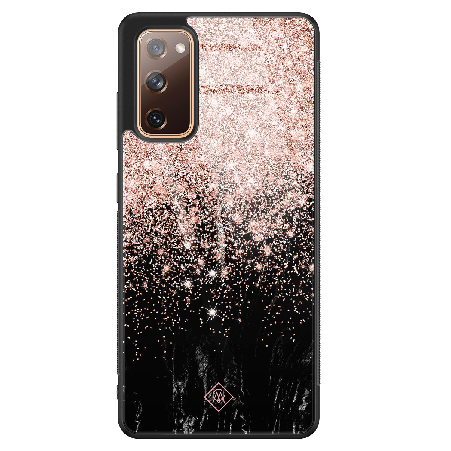 Samsung Galaxy S20 FE glazen hardcase Marmer twist