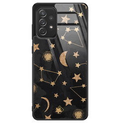 Casimoda Samsung Galaxy A52 glazen hardcase - Counting the stars