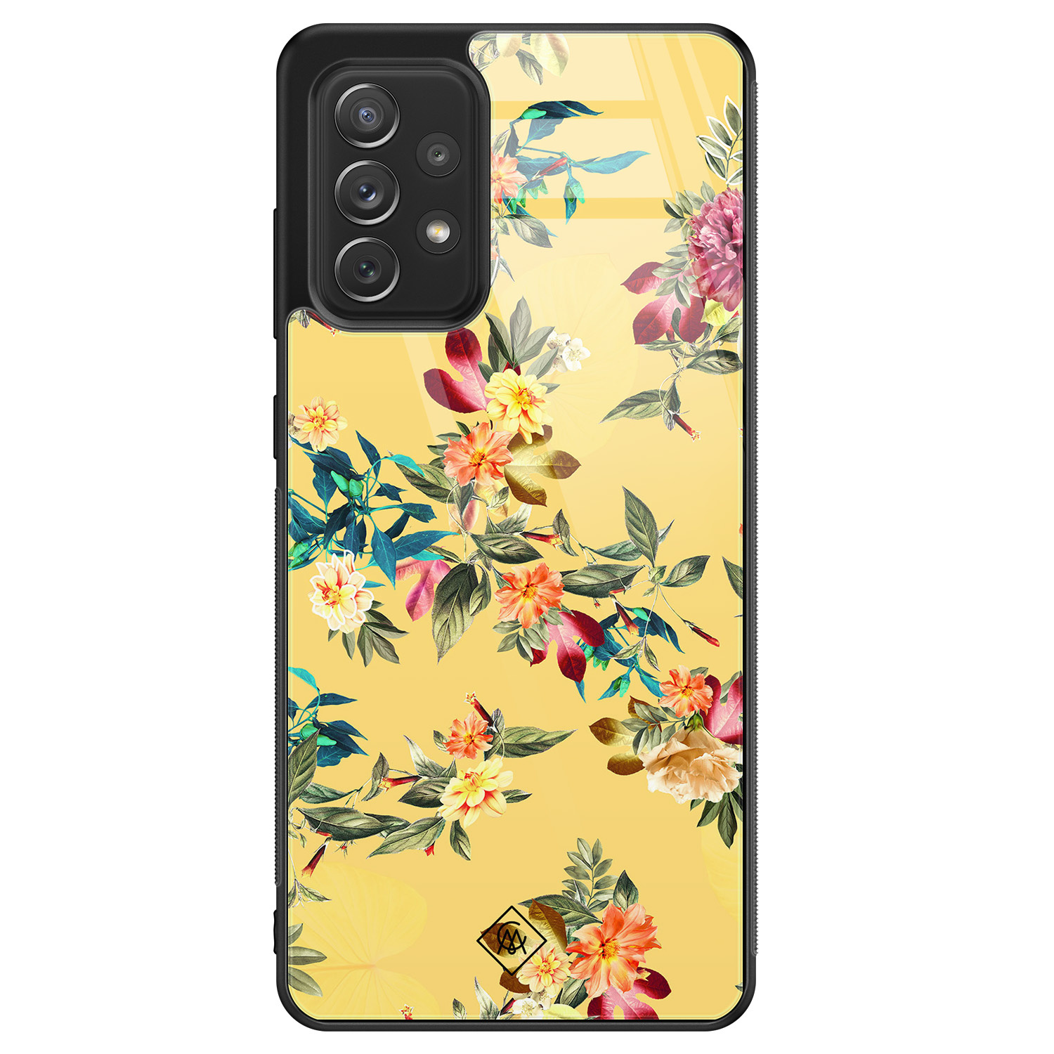 Samsung Galaxy A52 glazen hardcase Florals for days