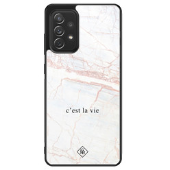 Casimoda Samsung Galaxy A52s glazen hardcase - C'est la vie