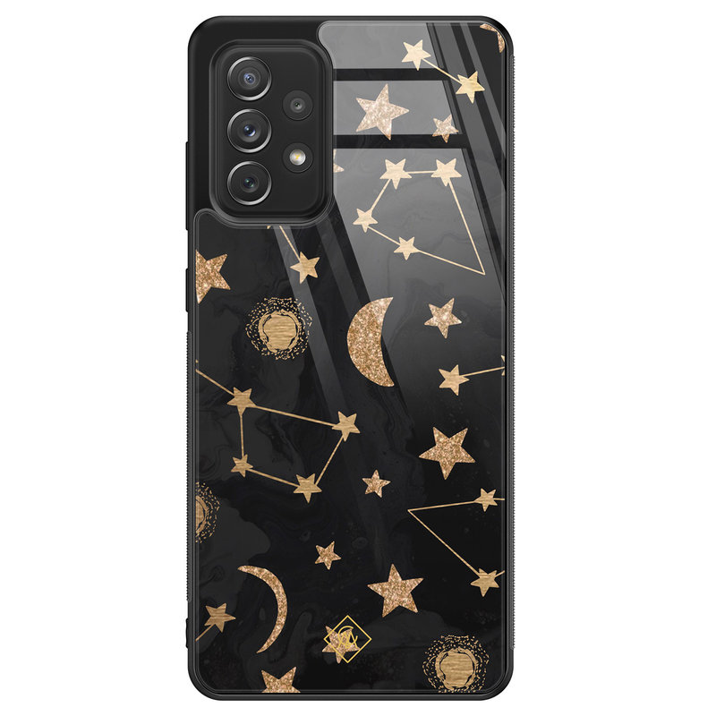 Casimoda Samsung Galaxy A72 glazen hardcase - Counting the stars