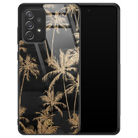 Casimoda Samsung Galaxy A72 glazen hardcase - Palmbomen