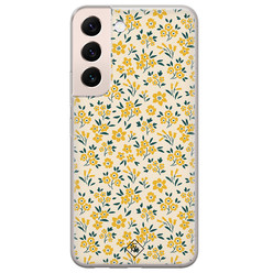 Casimoda Samsung Galaxy S22 siliconen hoesje - Yellow garden