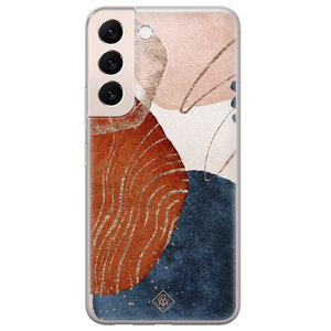Casimoda Samsung Galaxy S22 Plus siliconen hoesje - Abstract terracotta