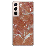 Casimoda Samsung Galaxy S22 Plus siliconen hoesje - Marble sunkissed