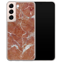 Casimoda Samsung Galaxy S22 Plus siliconen hoesje - Marble sunkissed