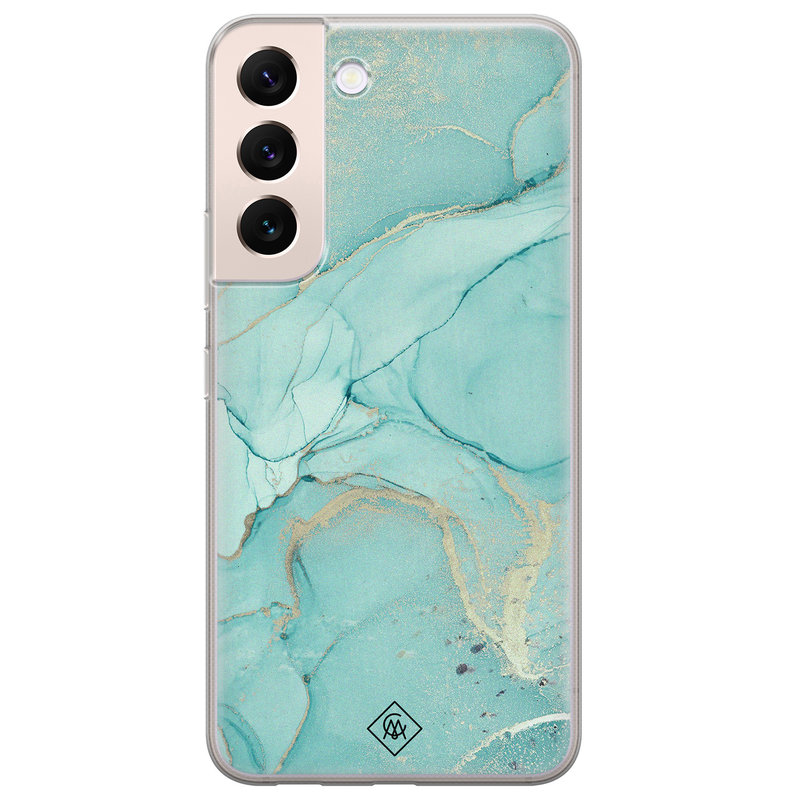 Casimoda Samsung Galaxy S22 Plus siliconen hoesje - Touch of mint