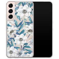 Casimoda Samsung Galaxy S22 Plus siliconen hoesje - Touch of flowers