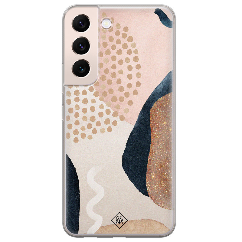 Casimoda Samsung Galaxy S22 Plus siliconen hoesje - Abstract dots