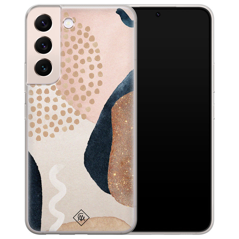 Casimoda Samsung Galaxy S22 Plus siliconen hoesje - Abstract dots