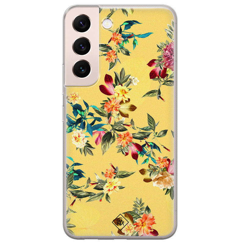 Casimoda Samsung Galaxy S22 Plus siliconen hoesje - Floral days