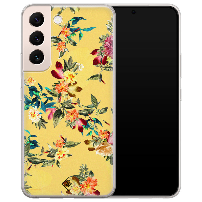 Casimoda Samsung Galaxy S22 Plus siliconen hoesje - Floral days