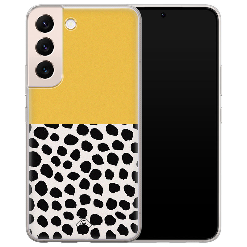 Casimoda Samsung Galaxy S22 Plus siliconen hoesje - Yellow dots