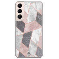 Casimoda Samsung Galaxy S22 Plus siliconen hoesje - Stone grid