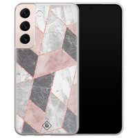 Casimoda Samsung Galaxy S22 Plus siliconen hoesje - Stone grid