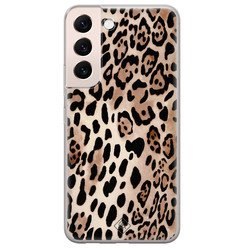 Casimoda Samsung Galaxy S22 Plus siliconen hoesje - Golden wildcat