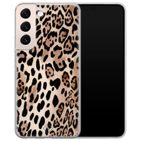 Casimoda Samsung Galaxy S22 Plus siliconen hoesje - Golden wildcat