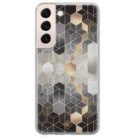 Casimoda Samsung Galaxy S22 Plus siliconen hoesje - Grey cubes