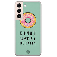 Casimoda Samsung Galaxy S22 Plus siliconen hoesje - Donut worry