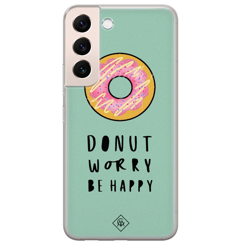 Casimoda Samsung Galaxy S22 Plus siliconen hoesje - Donut worry