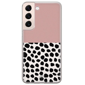 Casimoda Samsung Galaxy S22 Plus siliconen hoesje - Pink dots