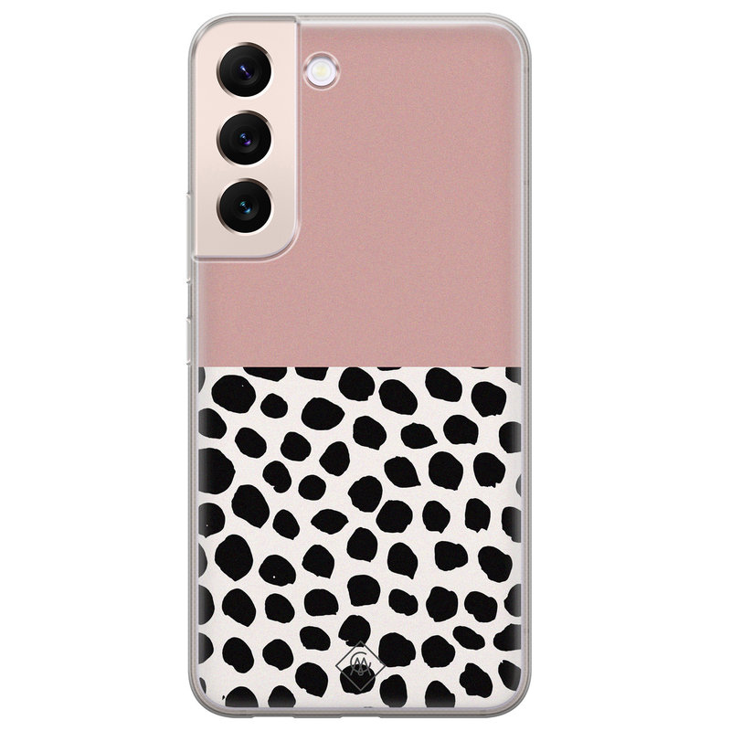 Casimoda Samsung Galaxy S22 Plus siliconen hoesje - Pink dots