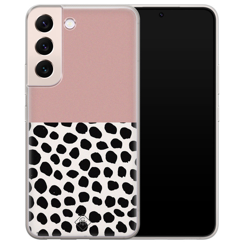 Casimoda Samsung Galaxy S22 Plus siliconen hoesje - Pink dots