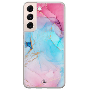 Casimoda Samsung Galaxy S22 Plus siliconen hoesje - Marble colorbomb