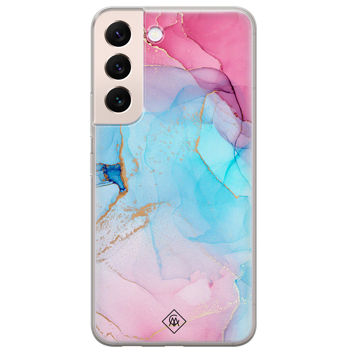 Samsung Galaxy S22 Plus siliconen hoesje - Marble colorbomb