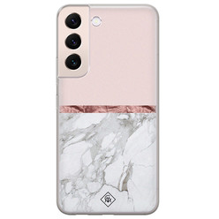 Casimoda Samsung Galaxy S22 Plus siliconen hoesje - Rose all day