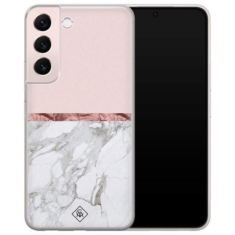 Casimoda Samsung Galaxy S22 Plus siliconen hoesje - Rose all day