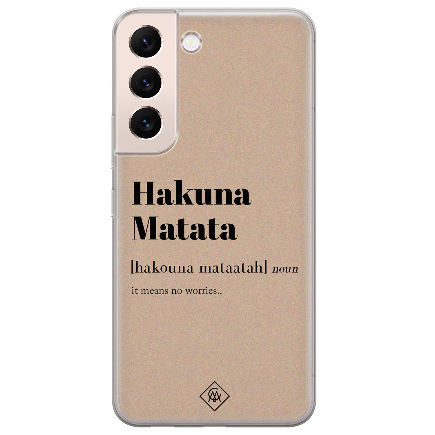 Samsung Galaxy S22 Plus siliconen hoesje Hakuna matata