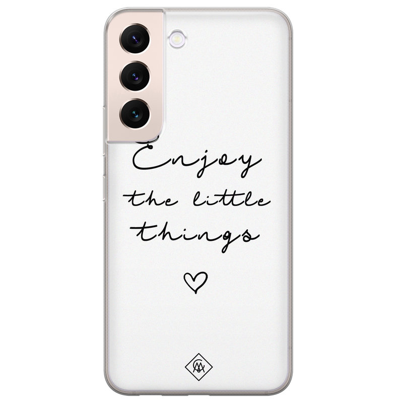 Casimoda Samsung Galaxy S22 Plus siliconen hoesje - Enjoy life