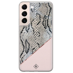 Casimoda Samsung Galaxy S22 Plus siliconen hoesje - Snake print