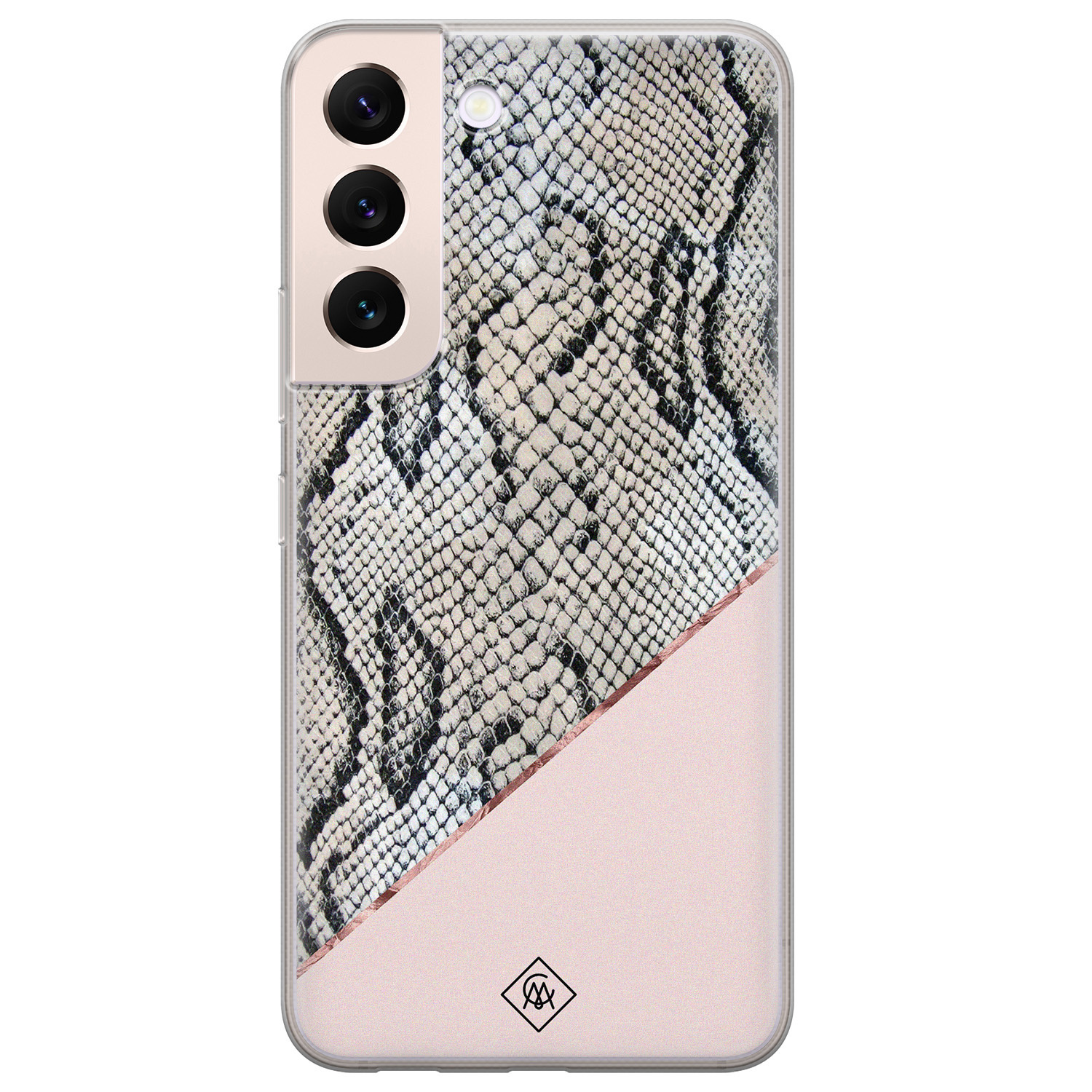 Samsung Galaxy S22 Plus siliconen hoesje Snake print