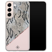 Casimoda Samsung Galaxy S22 Plus siliconen hoesje - Snake print