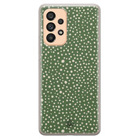 Casimoda Samsung Galaxy A53 siliconen hoesje - Green dots