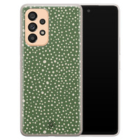 Casimoda Samsung Galaxy A53 siliconen hoesje - Green dots