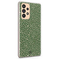 Casimoda Samsung Galaxy A53 siliconen hoesje - Green dots