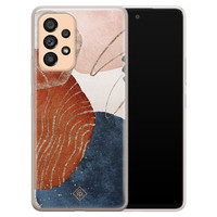 Casimoda Samsung Galaxy A53 siliconen hoesje - Abstract terracotta