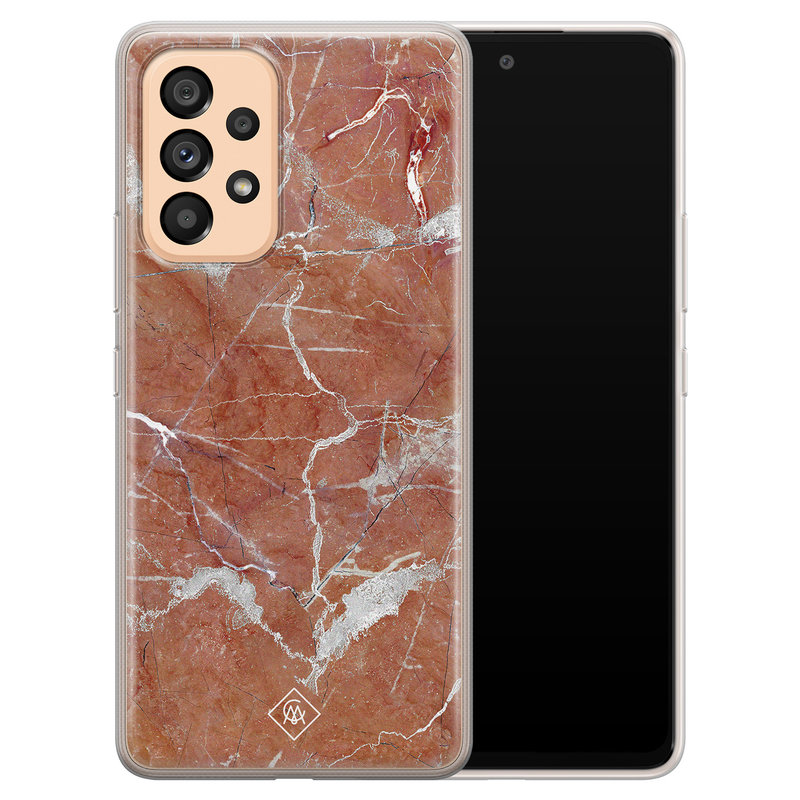 Casimoda Samsung Galaxy A53 siliconen hoesje - Marble sunkissed