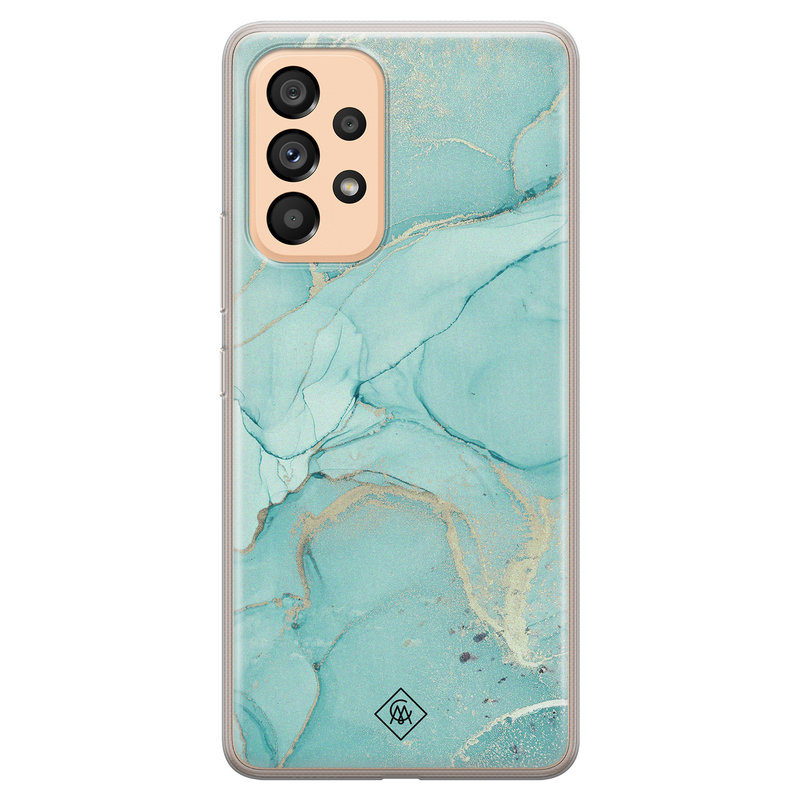 Casimoda Samsung Galaxy A53 siliconen hoesje - Touch of mint