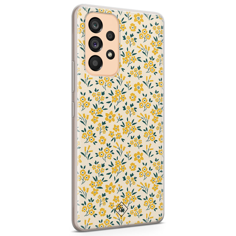 Casimoda Samsung Galaxy A53 siliconen hoesje - Yellow garden