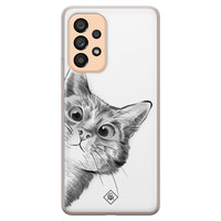 Casimoda Samsung Galaxy A53 siliconen hoesje - Peekaboo