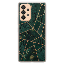 Casimoda Samsung Galaxy A53 siliconen hoesje - Abstract groen