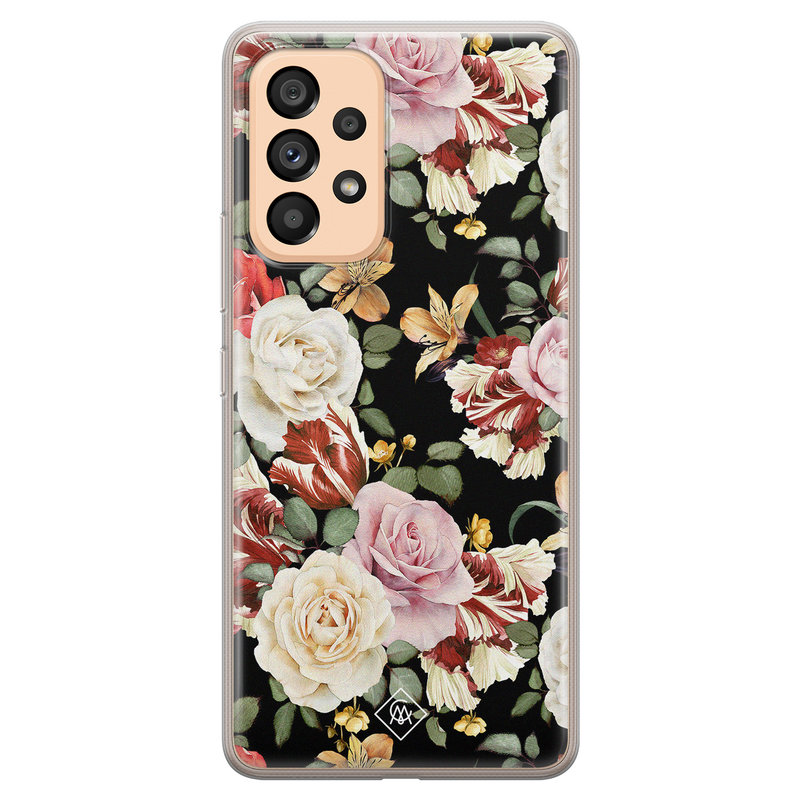 Casimoda Samsung Galaxy A53 siliconen hoesje - Flowerpower