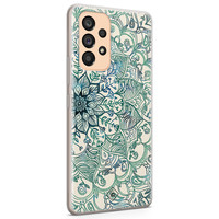 Casimoda Samsung Galaxy A53 siliconen hoesje - Mandala blauw